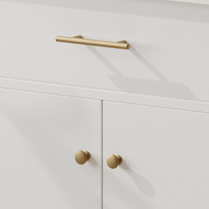 English Elm Christopher Knight Home® - 30 Inches Bathroom Vanity With Soft Close Doors, Curved Design, Adjustable Shelf & Elegant Sink N817P299509W