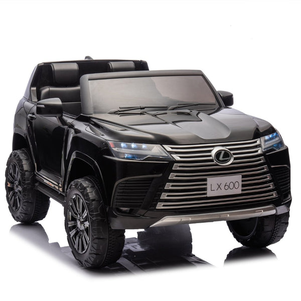 English Elm Licensed Lexus Lx600 24v Two Seater Kids Ride on Suv with Remote and Suspension Black W1578P339061
