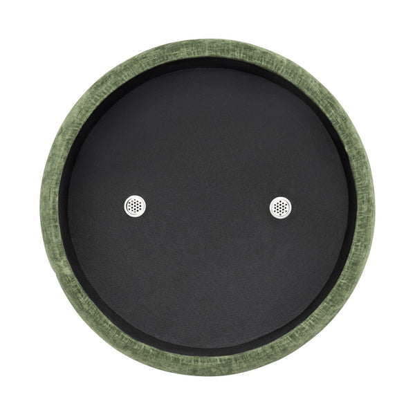 Crestview Collection Modern Storage Ottoman - Stylish Chenille Furniture For Living Room, Bedroom & Entryway Organization Green Mdf Evfzr3996dgrn