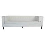 Christopher Knight Home® - Noble House - - 3-Seater Sofa, Upholstered Tufted Coach, Velvet Sofa, Ivory White