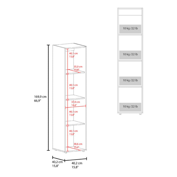 English Elm Jasmine Mirrored Wardrobe with Beige Finish and Four Shelf Storage for Small Spaces B092P474467