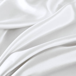 English Elm 4 Luxury Satin Twin Sheet Set - 100% Polyester, Soft Smooth 90g Finish, Deep Pocket Fit & Breathable Comfort White 11.81 L x 9.84 W x 3.15 H B035P319695