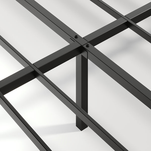 English Elm Walnut Queen Floating Bed Frame with LED Lights, Wavy Headboard, Built-In Charging Station, 1000LB Capacity W1820P329697