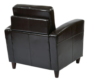 OSP Home Furnishings Venus Club Chair Espresso