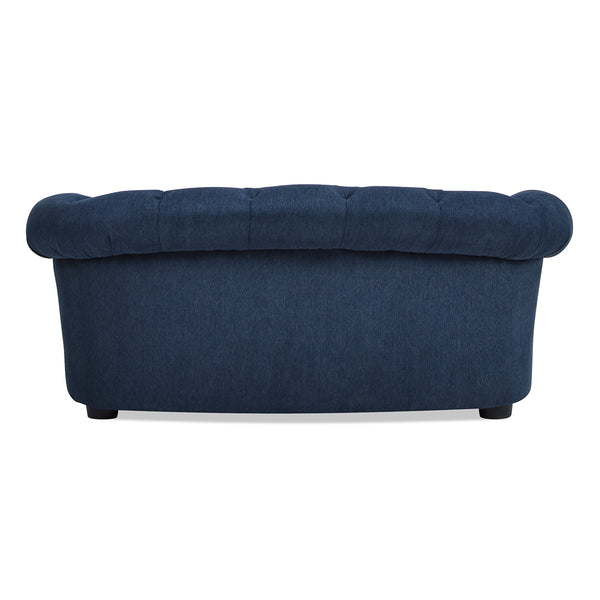 English Elm Jennifer Taylor Home - Kiki Chesterfield Dog Sofa Bed with Tufted Rolled Back, Plush Dual Foam Comfort, Durable Velvet (37") Blue B2719P238246