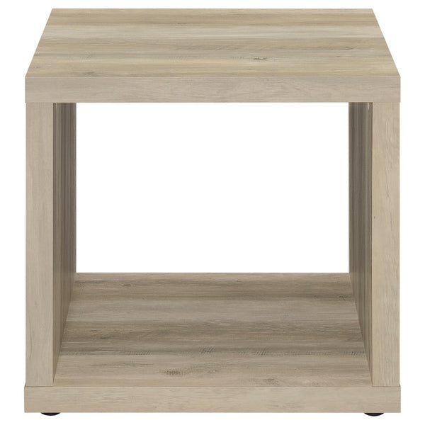English Elm Hermosa Rustic Open Shelf Coffee and End Table Set for Farmhouse Living Rooms B062S01527