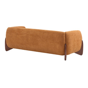 English Elm Christopher Knight Home® - 82Inches Caramel Boucle Sherpa Sofa - Plush Comfort, Modern Design, Cozy Living Room Essential N771P205090W_N771P205091W