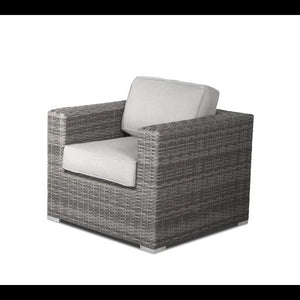 English Elm Fully Assembled Rattan Wicker 3-Piece Seating Set For Two With Cushions - Stylish & Durable Comfort B120S00030