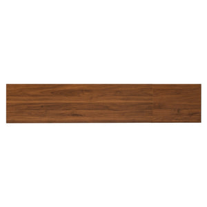 English Elm 78inch Walnut Entertainment Center Fluted Glass Solid Wood Legs Modern Living Room N710P362203P