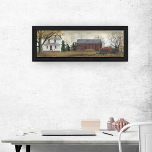 English Elm Trendy Decor 4u Billy Jacobs Harvest Pumpkin Farmhouse Framed Art Ready to Hang B06785400