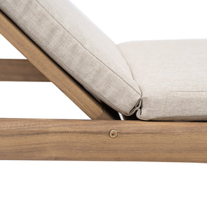 English Elm Christopher Knight Home® - Mallorca Acacia Wood Chaise Lounges Set Of 2 With Water-Repellent Cushions For Outdoor Relaxation N775P263984T