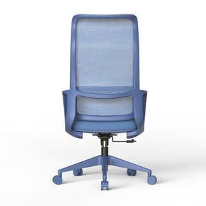 English Elm Ergonomic High Back Mesh Office Chair with Adjustable Lumbar Support and Molded Foam Seat Blue W5280P463575
