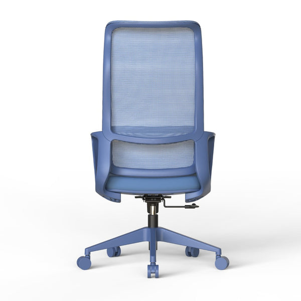 English Elm Ergonomic High Back Mesh Office Chair with Adjustable Lumbar Support and Molded Foam Seat Blue W5280P463575