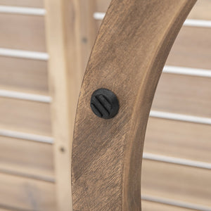 English Elm Christopher Knight Home® - 2-Person Acacia Wood Loveseat & Coffee Table Set with Beige Cushions, Weather-Resistant Patio Charm 73169.00BBGE