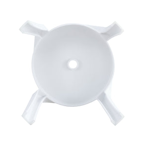 English Elm 6 Stackable Classroom Stools Set of Six Durable Plastic Nesting Seats 16.9" Height Anti-Slip Design, Indoor Outdoor Flexible Seating White W370P197236