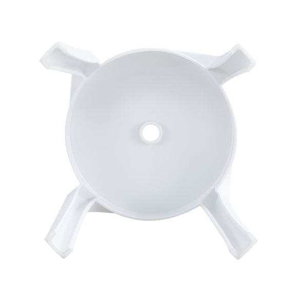 English Elm 6 Stackable Classroom Stools Set of Six Durable Plastic Nesting Seats 16.9" Height Anti-Slip Design, Indoor Outdoor Flexible Seating White W370P197236