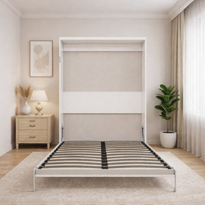 English Elm Diy Queen Murphy Wall Bed Hardware Kit Grey Metal Frame Hydraulic Fold Down System W5290P457894