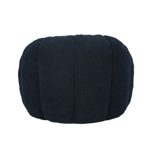 English Elm Bean Bag Lounge Chair Faux Fur Memory Foam Armrests Ergonomic Seat for Adults Dark Blue W2200P239863