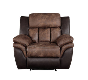 English Elm Toffee Polished Power Tufted Recliner with Tight Cushions, Microfiber Blend, Luxurious Support (97) B062P215443