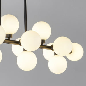 English Elm Pendant Lamp 16 Opal Seeded Glass Shades Gold Frame Farmhouse Dining Island Light Matte Black W5008P466518
