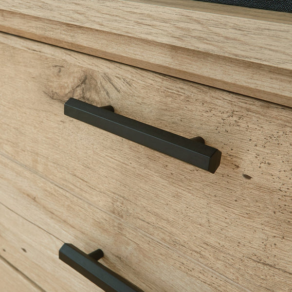 English Elm Lateral File Cabinet In Warm Brown Finish - Secure Storage With Key Lock & Multi-Use Design B356P402775