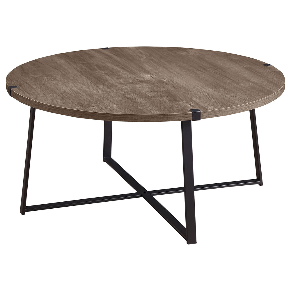 English Elm Heyer Grey Round Coffee Table - Durable, Modern Design For Minimalist & Scandinavian Interiors - 35.5" B062P299801