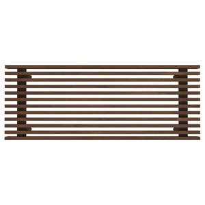 English Elm Ashcroft Furniture - Mia Mid Century Modern Solid Wood Bench in Natural Walnut Stain — Stylish Entryway Seating & Storage Solution B183P231868