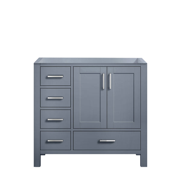 English Elm Dark Grey Bath Vanity 36" W X 22" D - Stylish Storage Solution With Soft-Close Drawers & Quick Install B2731P258821