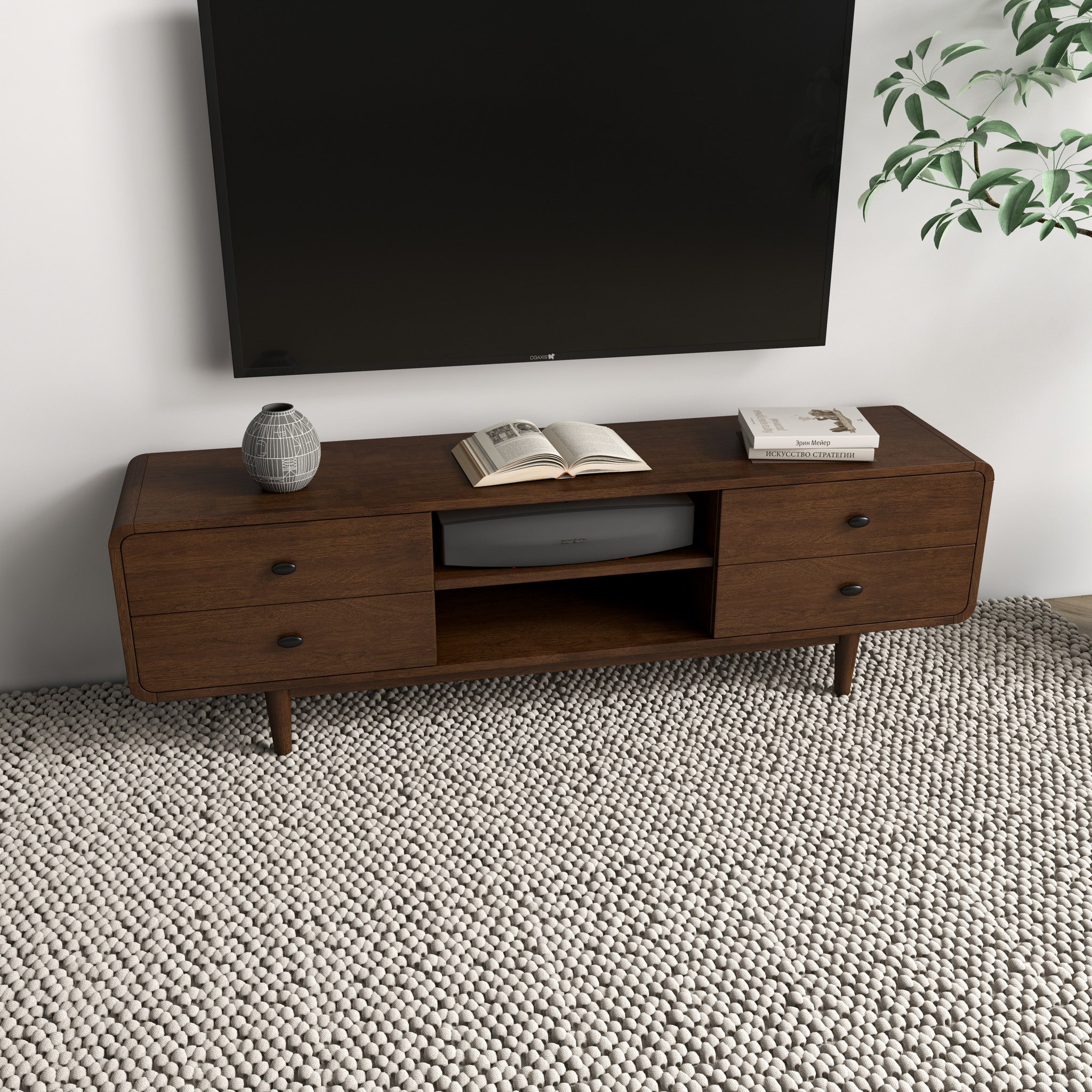 English Elm Alexa TV Stand - Thumbnail 2