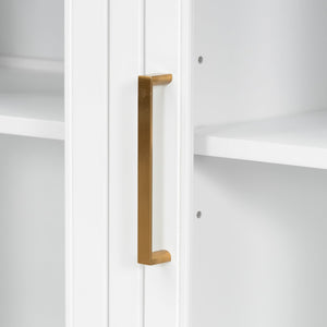 English Elm Christopher Knight Home® - Storage Cabinet - Stylish 3-Door White Design For Entryway, Living Room, Or Dining Area Storage Solutions N780P330602K