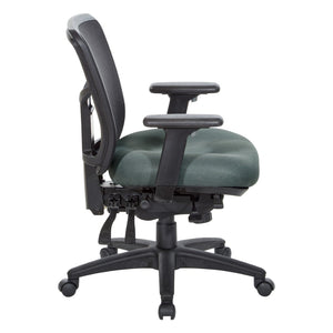 OSP Home Furnishings Progrid® Ergonomic Mid Back Mesh Office Chair with Lumbar Support and Pneumatic Height Adjust 92893-2M