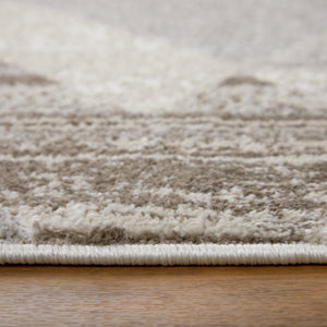 Feizy Rugs Vancouver Collection Rug: Stylish, Durable Polypropylene Blend With Abstract Patterns For Modern Homes Tan,Brown,Ivory Polypropylene,Polyester Vnr39nrfbgebrnf05