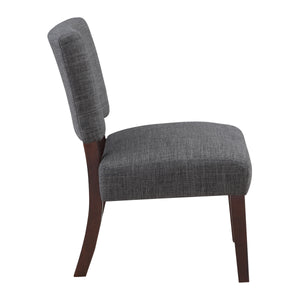 OSP Home Furnishings Jasmine Accent Chair Charcoal