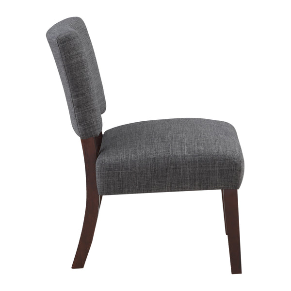 OSP Home Furnishings Jasmine Accent Chair Charcoal