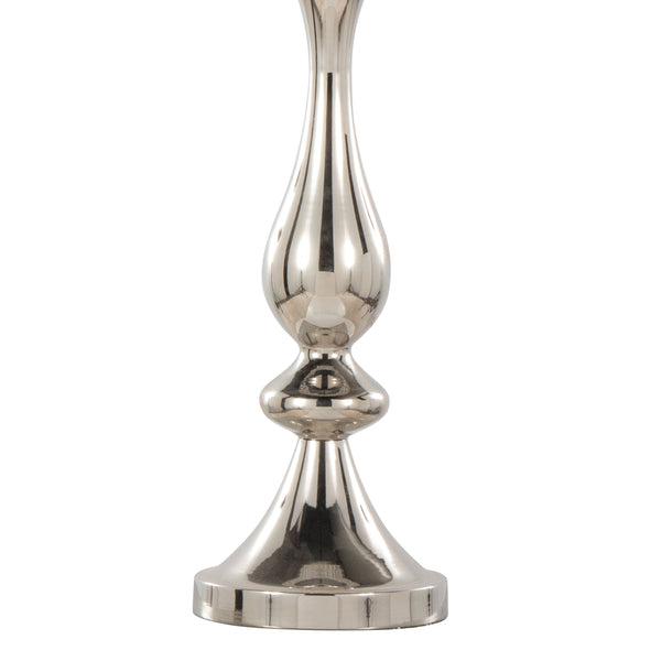 English Elm Topaz Polished Nickel 27" Contemporary Table Lamp with Clear K9 Crystal Drum Shade, Glam Lighting Accent B202P224101