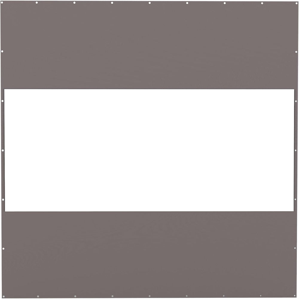 English Elm Heavy Duty Outdoor Clear Panel Curtain - 18 Oz Waterproof Pvc-Powered Privacy Screen For Patios, Gazebos, And Pergolas (10'H X 10'W, Gray) W1859P238830