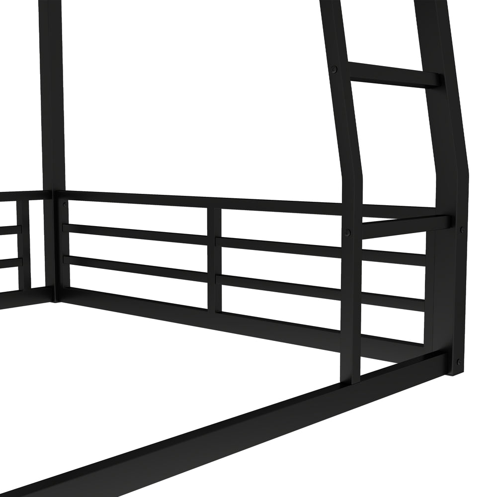 English Elm Metal Full Xl Over Queen Bunk Bed - Space-Saving Design For Teens & Adults, Durable, Noise-Free, No Box Spring! W1580S00141