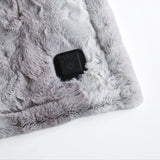 Beautyrest Zuri Glam/Luxury Faux Fur Heated Wrap with Built-in Controller BR54-2781 Grey