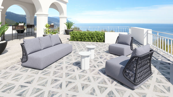 Mekan Sofa Gray 704023 Zuo Modern