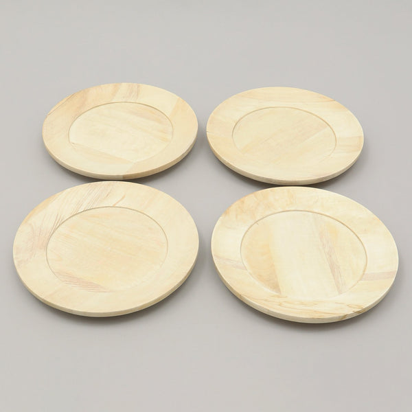 English Elm Handcrafted 13" Wooden Charger Plate – Rustic Tableware For Elegant Dining & Sustainable Style B346P321278