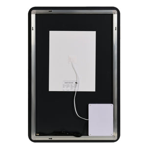 English Elm Rectangular Led Backlit Bathroom Mirror - 30"X40", Anti-Fog, Adjustable Color, Modern Design W2203P356277-GIGA