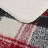 Woolrich Bloomington Lodge/Cabin Faux Mohair to Sherpa Throw WR50-3969 Red