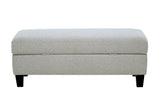 English Elm Wallace & Bay - Wallace & Bay  Drason Gray Storage Ottoman