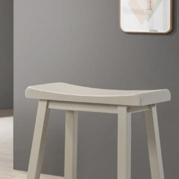 English Elm Set of 2 Alfonso Backless Counter Stools Ergonomic Seat Solid Wood Flared Legs B2749P413318