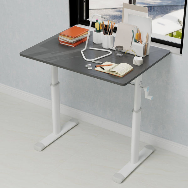English Elm Adjustable Study Desk For All Ages – Ergonomic Height-Adjustable, Compact Design For Home & Office W1935P338357