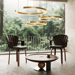 English Elm Mid-Century Bentwood Swivel Dining Chairs Set Of 2 – Stylish Pu Leather Accent Chairs In Black N842P290039B