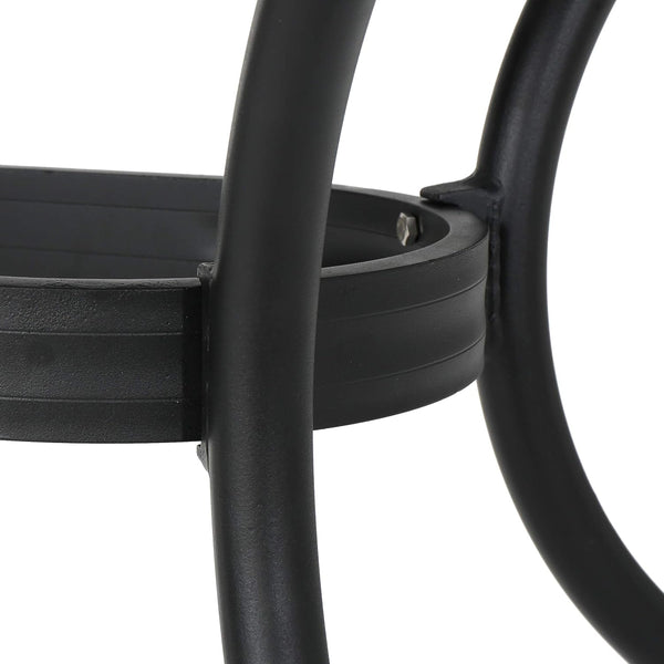 English Elm Christopher Knight Home® - Calisa Cast Aluminum 63" Rectangular Outdoor Dining Set for 6 in Black – Lattice Top, Rust‑Resistant Finish 54587.00SAD-6_56955.00