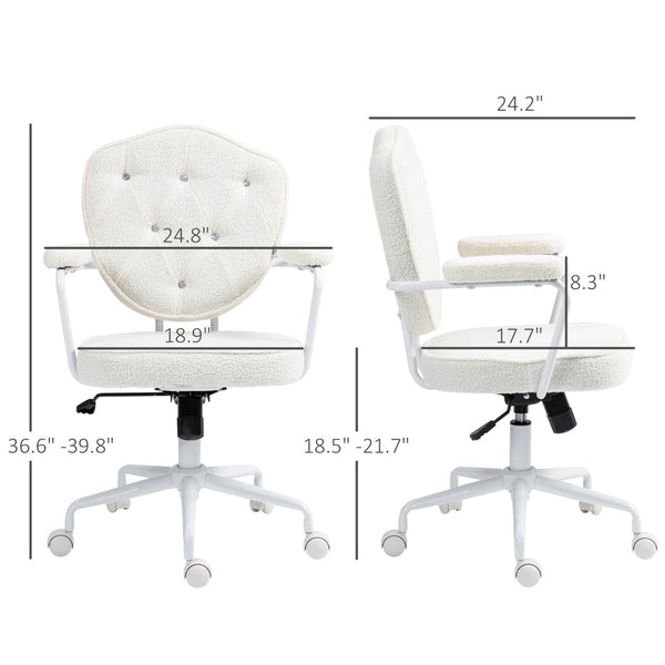 English Elm Office Chair Retro Low Back Microfiber Seating with Tilt and Pneumatic Height Adjust T3971P409120