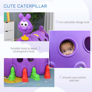English Elm Qaba Caterpillar Crawl Tunnel Toddler Climbing Structure Hdpe Indoor Outdoor Play W2225P217341