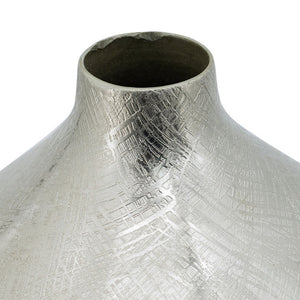 English Elm Pansy Tall Sculptural Aluminum Vase with Gold Metallic Finish for Console or Mantel B056P416844